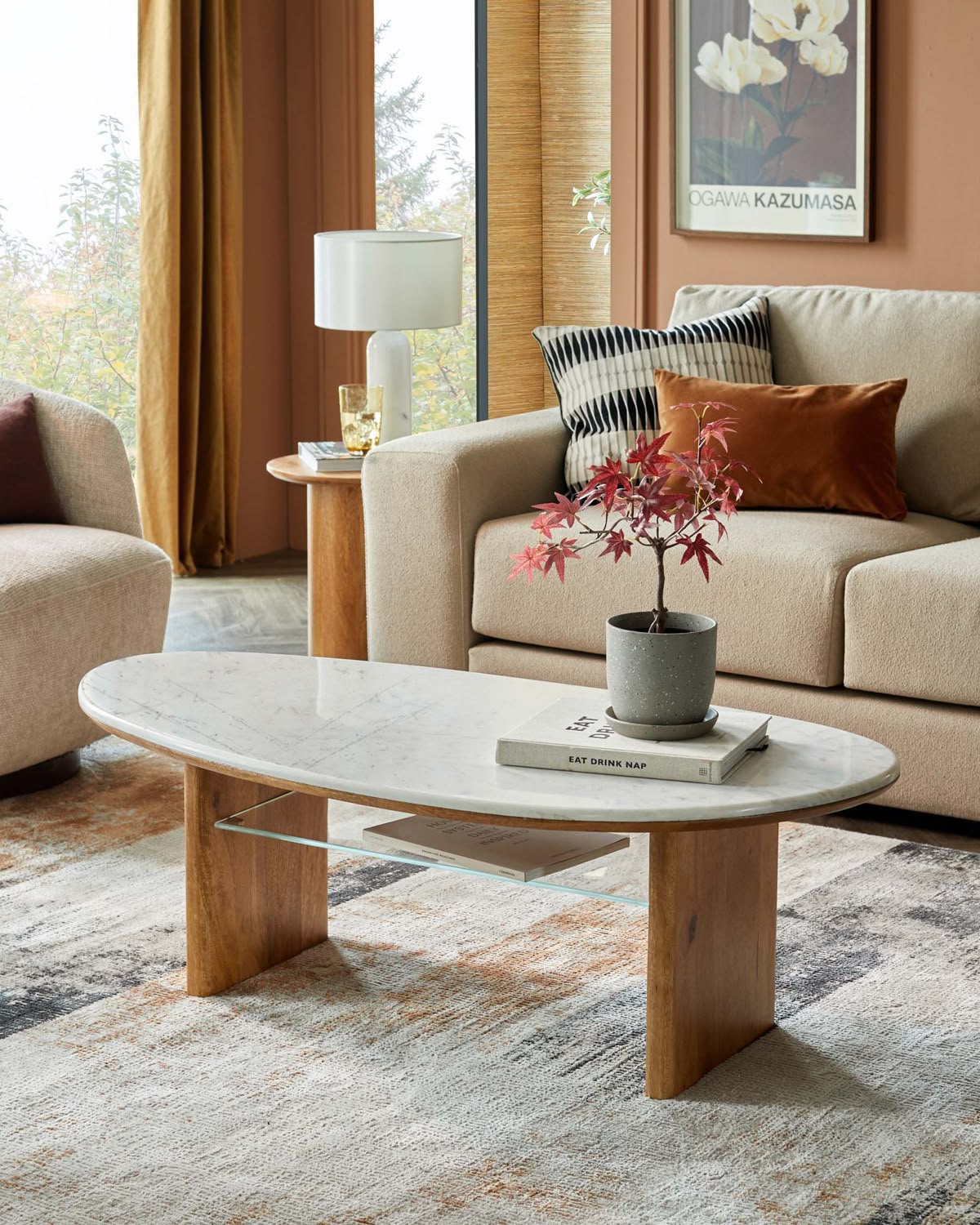 Elegant tables and storage solutions with contemporary design