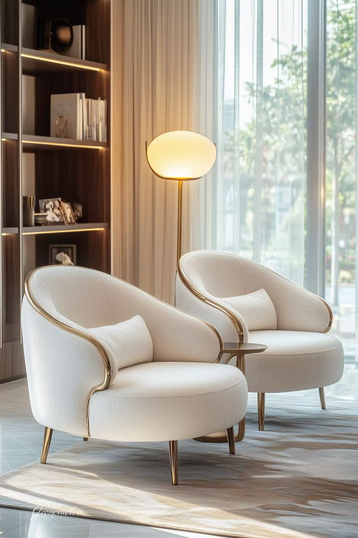 Curated seating collection featuring modern sofas and designer chairs